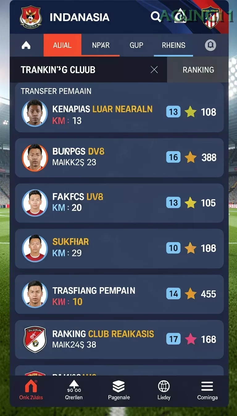 Cuplikan layar JURAGAN77 — menu navigasi