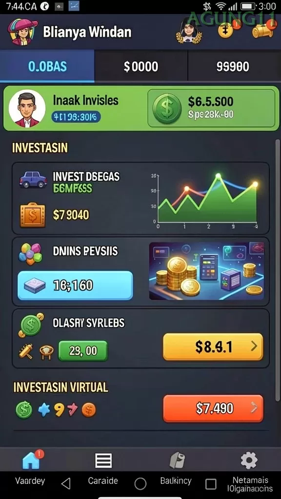 Cuplikan layar VIP188 — menu navigasi